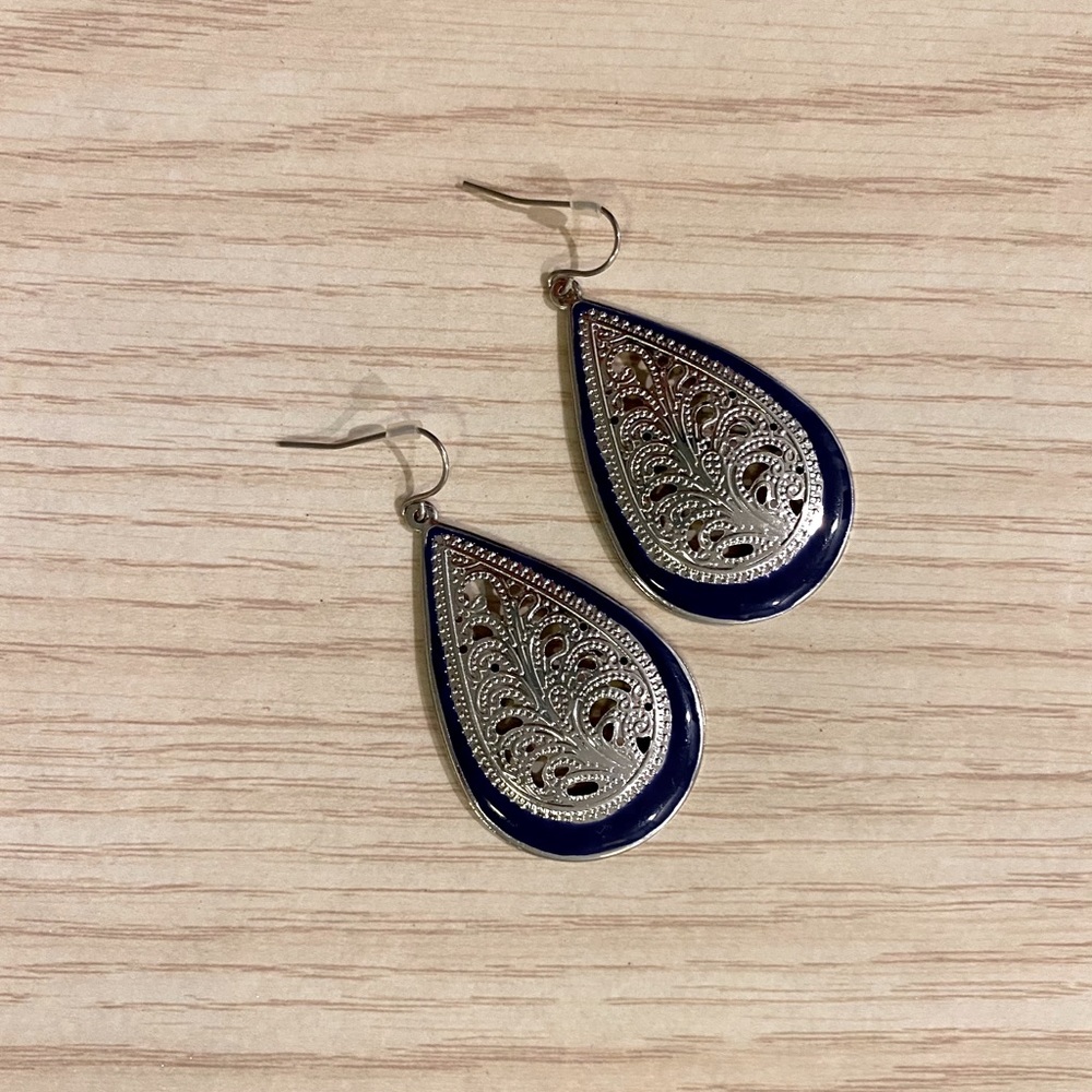 Blue/Silver Earrings